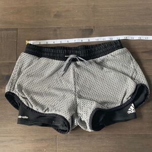 Adidas Climalite 2 layer patterned athletic shorts